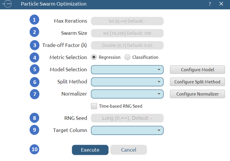 PSO configuration